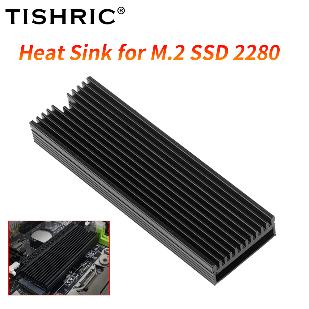 Laptop Accessories Cooling Pad - TISHRIC M.2 SSD Heatsink 2280 Aluminum