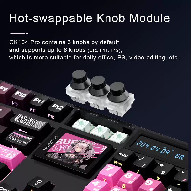 SKYLOONG GK104 Pro Mechanical  - огляд і ціна Laptop Accessories Productivity