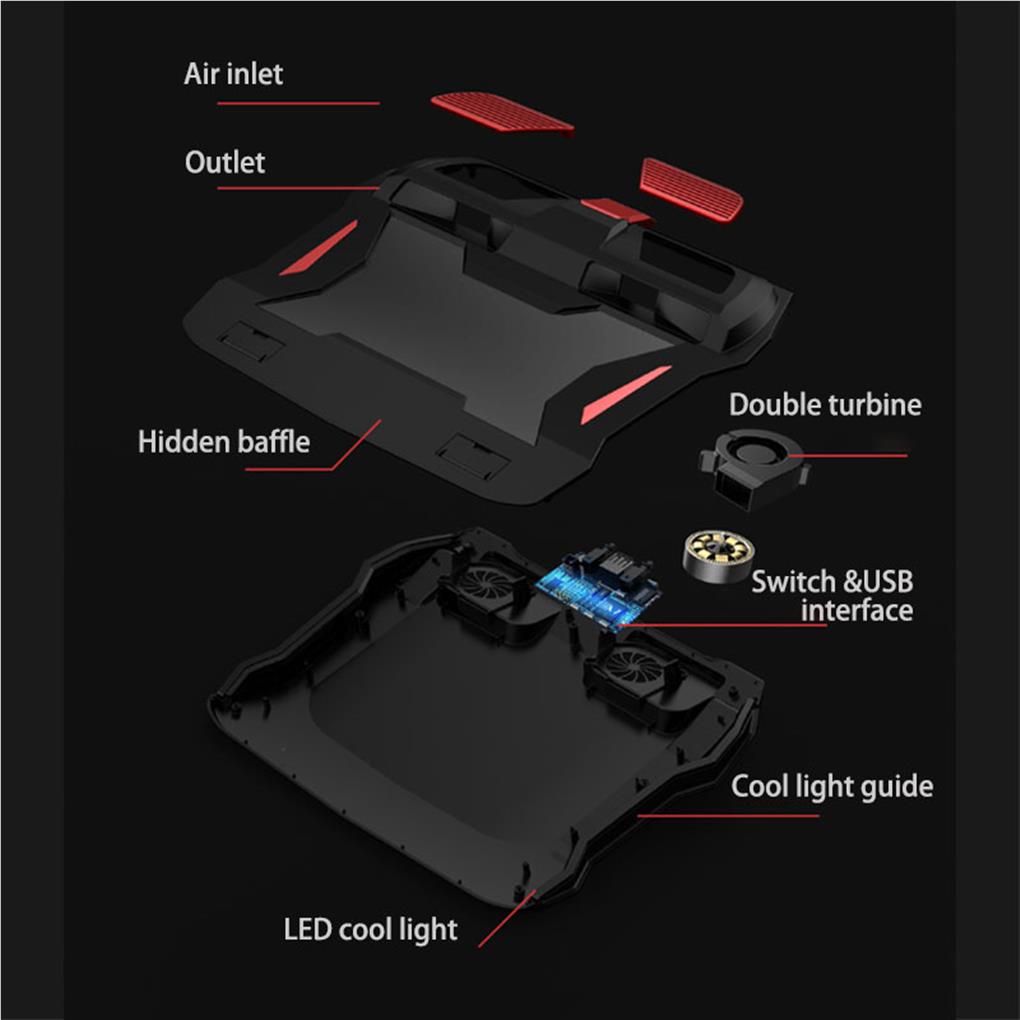 Laptop Cooler Powerful Air-flo - огляд і ціна Laptop Accessories Cooling Pad