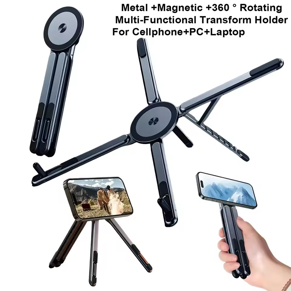 3 in 1 Foldable Magnetic Phone - огляд і ціна Laptop Stand Portable