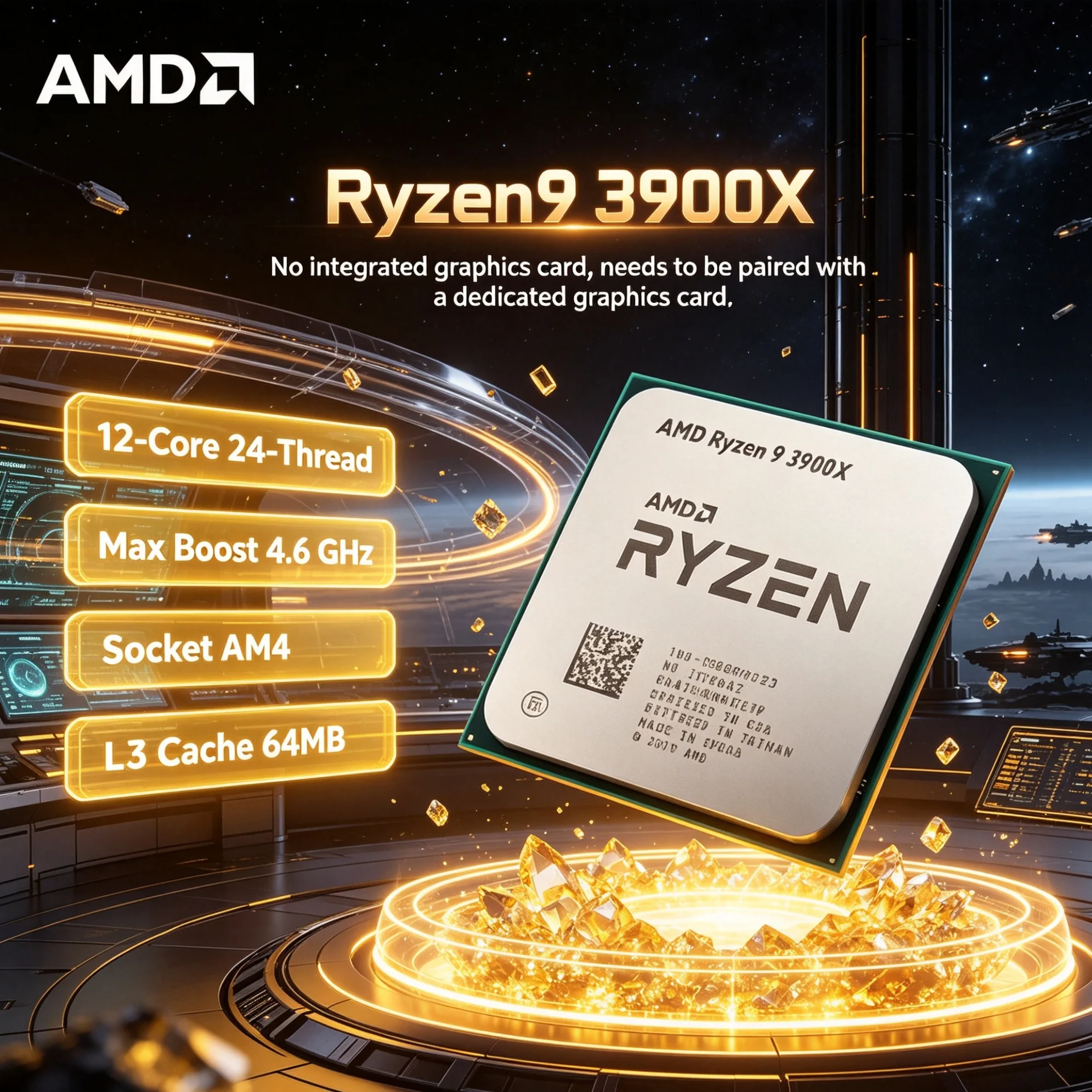 AMD CPU Ryzen 9 3900X 12-Core  - огляд і ціна Amd Cpu Ryzen 9